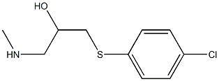 {3-[(4-chlorophenyl)sulfanyl]-2-hydroxypropyl}(methyl)amine 结构式