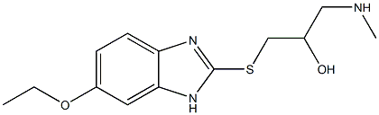 {3-[(6-ethoxy-1H-1,3-benzodiazol-2-yl)sulfanyl]-2-hydroxypropyl}(methyl)amine Structure