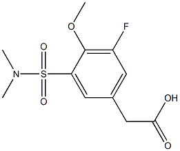 {3-[(dimethylamino)sulfonyl]-5-fluoro-4-methoxyphenyl}acetic acid