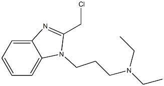 {3-[2-(chloromethyl)-1H-1,3-benzodiazol-1-yl]propyl}diethylamine