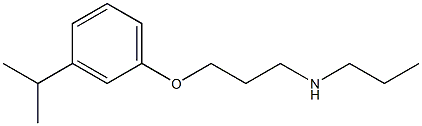 {3-[3-(propan-2-yl)phenoxy]propyl}(propyl)amine 结构式