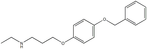 {3-[4-(benzyloxy)phenoxy]propyl}(ethyl)amine Struktur