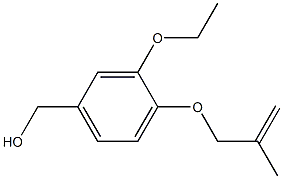 {3-ethoxy-4-[(2-methylprop-2-en-1-yl)oxy]phenyl}methanol Structure