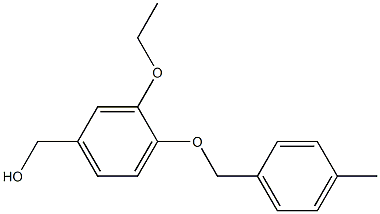{3-ethoxy-4-[(4-methylphenyl)methoxy]phenyl}methanol Structure