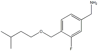 {3-fluoro-4-[(3-methylbutoxy)methyl]phenyl}methanamine