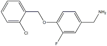  {4-[(2-chlorophenyl)methoxy]-3-fluorophenyl}methanamine