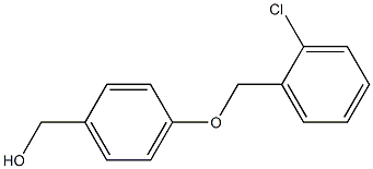 {4-[(2-chlorophenyl)methoxy]phenyl}methanol,,结构式