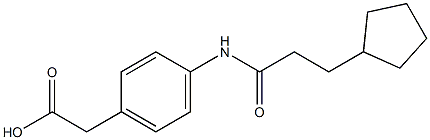 {4-[(3-cyclopentylpropanoyl)amino]phenyl}acetic acid