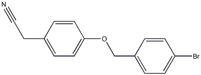 {4-[(4-bromobenzyl)oxy]phenyl}acetonitrile Structure