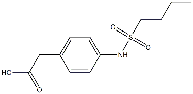 {4-[(butylsulfonyl)amino]phenyl}acetic acid Structure