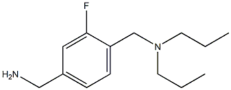 {4-[(dipropylamino)methyl]-3-fluorophenyl}methanamine,,结构式