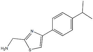 {4-[4-(propan-2-yl)phenyl]-1,3-thiazol-2-yl}methanamine Struktur