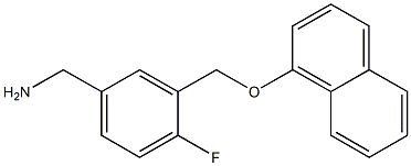  {4-fluoro-3-[(naphthalen-1-yloxy)methyl]phenyl}methanamine