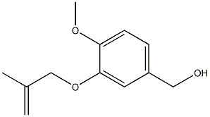 {4-methoxy-3-[(2-methylprop-2-en-1-yl)oxy]phenyl}methanol Structure