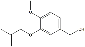 {4-methoxy-3-[(2-methylprop-2-en-1-yl)oxy]phenyl}methanol,,结构式