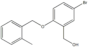 {5-bromo-2-[(2-methylphenyl)methoxy]phenyl}methanol Structure