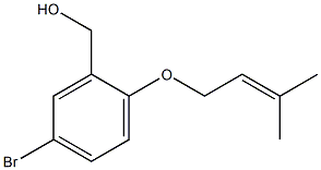 {5-bromo-2-[(3-methylbut-2-en-1-yl)oxy]phenyl}methanol Struktur