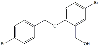 {5-bromo-2-[(4-bromophenyl)methoxy]phenyl}methanol Structure
