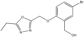  {5-bromo-2-[(5-ethyl-1,3,4-oxadiazol-2-yl)methoxy]phenyl}methanol