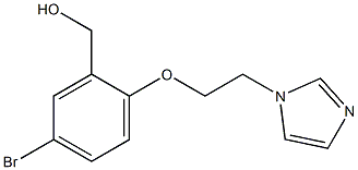 {5-bromo-2-[2-(1H-imidazol-1-yl)ethoxy]phenyl}methanol Structure