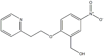 {5-nitro-2-[2-(pyridin-2-yl)ethoxy]phenyl}methanol Struktur