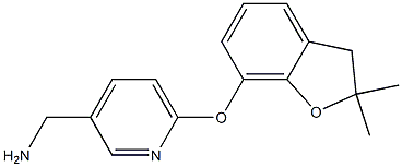 {6-[(2,2-dimethyl-2,3-dihydro-1-benzofuran-7-yl)oxy]pyridin-3-yl}methylamine Structure