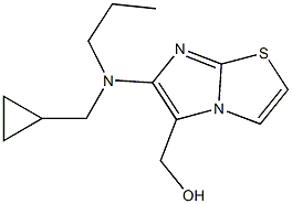 {6-[(cyclopropylmethyl)(propyl)amino]imidazo[2,1-b][1,3]thiazol-5-yl}methanol,,结构式