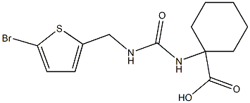 1-({[(5-bromothiophen-2-yl)methyl]carbamoyl}amino)cyclohexane-1-carboxylic acid