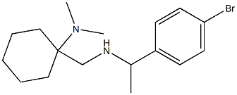 1-({[1-(4-bromophenyl)ethyl]amino}methyl)-N,N-dimethylcyclohexan-1-amine,,结构式