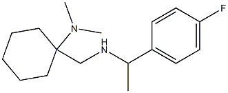 1-({[1-(4-fluorophenyl)ethyl]amino}methyl)-N,N-dimethylcyclohexan-1-amine Struktur