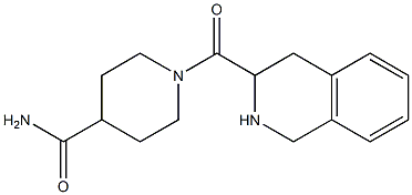 1-(1,2,3,4-tetrahydroisoquinolin-3-ylcarbonyl)piperidine-4-carboxamide Structure