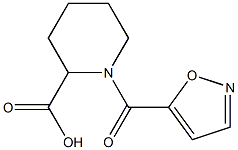 1-(1,2-oxazol-5-ylcarbonyl)piperidine-2-carboxylic acid Structure