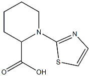 1-(1,3-thiazol-2-yl)piperidine-2-carboxylic acid 化学構造式