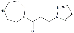 1-(1,4-diazepan-1-yl)-3-(1H-1,2,4-triazol-1-yl)propan-1-one Struktur