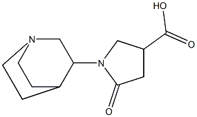 1-(1-azabicyclo[2.2.2]oct-3-yl)-5-oxopyrrolidine-3-carboxylic acid Structure