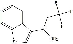 1-(1-benzothiophen-3-yl)-3,3,3-trifluoropropan-1-amine,,结构式