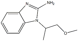 1-(1-methoxypropan-2-yl)-1H-1,3-benzodiazol-2-amine 结构式