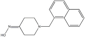 1-(1-naphthylmethyl)piperidin-4-one oxime Struktur