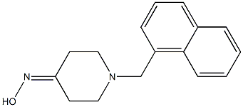 1-(1-naphthylmethyl)piperidin-4-one oxime Structure