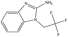 1-(2,2,2-trifluoroethyl)-1H-1,3-benzodiazol-2-amine,,结构式