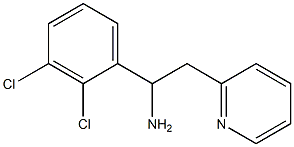 1-(2,3-dichlorophenyl)-2-(pyridin-2-yl)ethan-1-amine 结构式