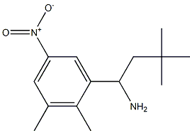 1-(2,3-dimethyl-5-nitrophenyl)-3,3-dimethylbutan-1-amine,,结构式