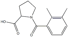 1-(2,3-dimethylbenzoyl)pyrrolidine-2-carboxylic acid,,结构式