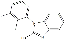 1-(2,3-dimethylphenyl)-1H-1,3-benzodiazole-2-thiol 结构式