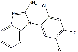 1-(2,4,5-trichlorophenyl)-1H-1,3-benzodiazol-2-amine 结构式