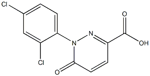 1-(2,4-dichlorophenyl)-6-oxo-1,6-dihydropyridazine-3-carboxylic acid 化学構造式