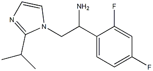 1-(2,4-difluorophenyl)-2-[2-(propan-2-yl)-1H-imidazol-1-yl]ethan-1-amine Structure