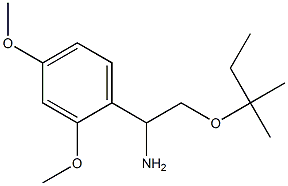 1-(2,4-dimethoxyphenyl)-2-[(2-methylbutan-2-yl)oxy]ethan-1-amine 化学構造式