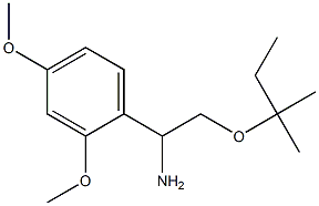 1-(2,4-dimethoxyphenyl)-2-[(2-methylbutan-2-yl)oxy]ethan-1-amine,,结构式