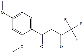 1-(2,4-dimethoxyphenyl)-4,4,4-trifluorobutane-1,3-dione 结构式